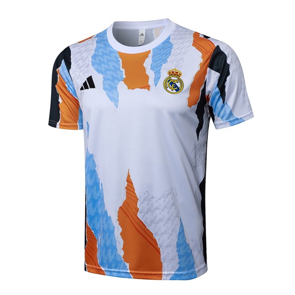 Camiseta Entrenamiento Real Madrid 2025/26 Blanco Naranja